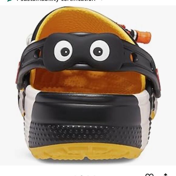 Crocs McDonald's X Classic Clog Hamburgular Blk/Whte/Yellow M5 W7 NWT in packag - Picture 3 of 11